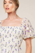 Making Connections Cream Woven Mini Dress