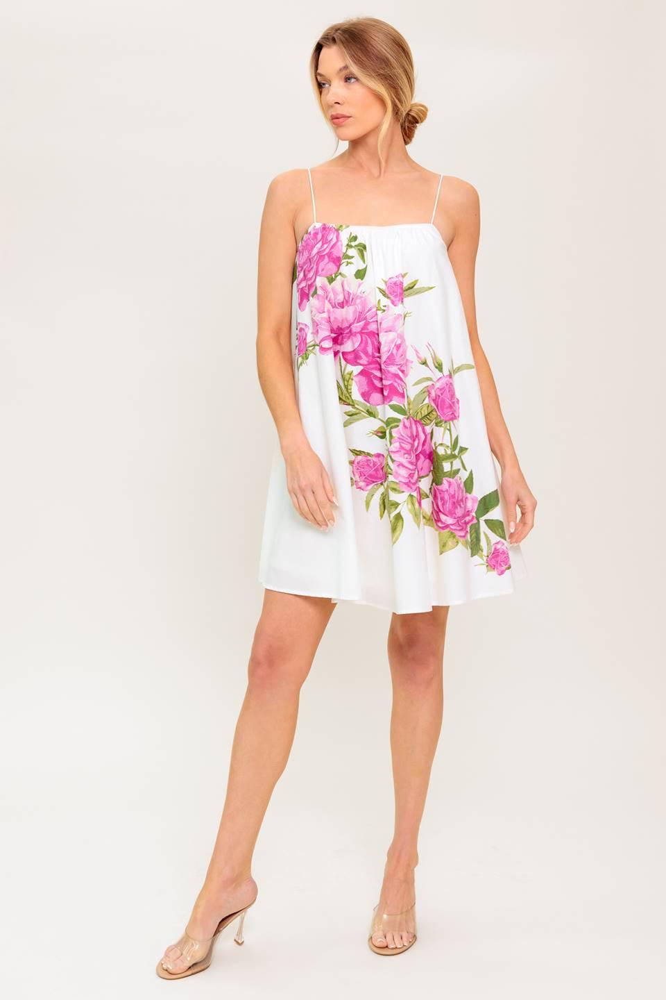 Garden Whispers Floral Mini Dress