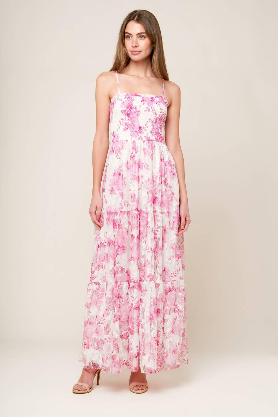 In This Moment Woven Lace Maxi Dress