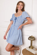 BREEZE THROUGH PARADISE WOVEN MINI DRESS