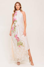 Botanical Dream Lace Maxi Dress