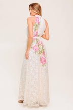 Botanical Dream Lace Maxi Dress