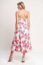 Rosy Afternoon Midi Dress