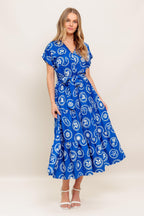 Greek Isle Medallion Midi Dress