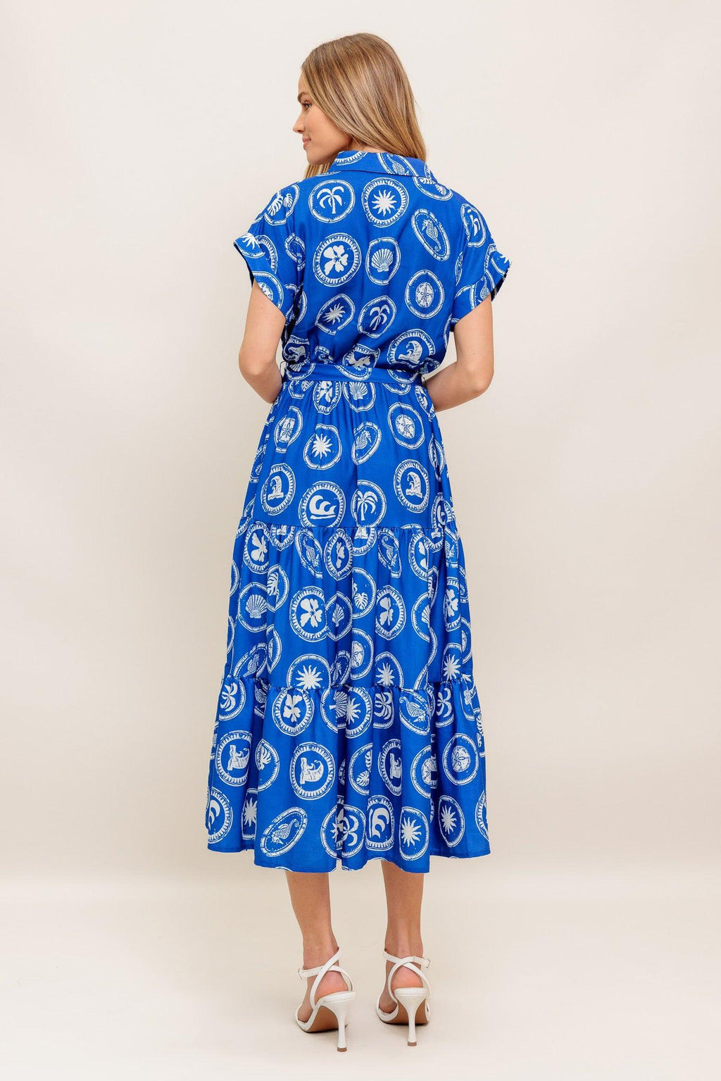 Greek Isle Medallion Midi Dress