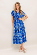 Greek Isle Medallion Midi Dress