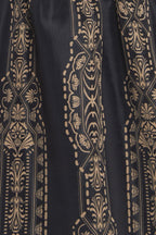 VINTAGE SQUARE WOVEN MIDI DRESS