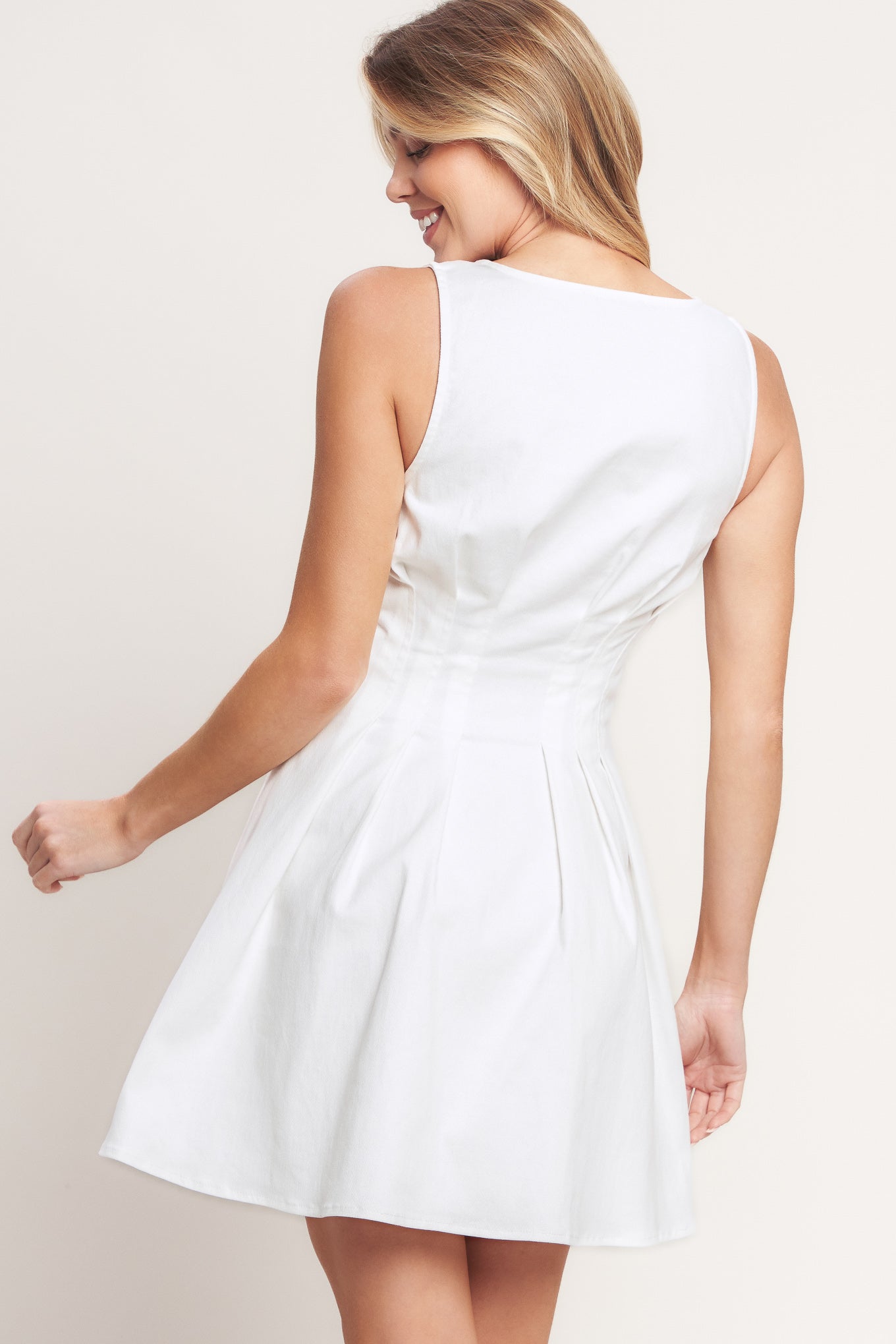 SUMMER PROMISE WOVEN MINI DRESS