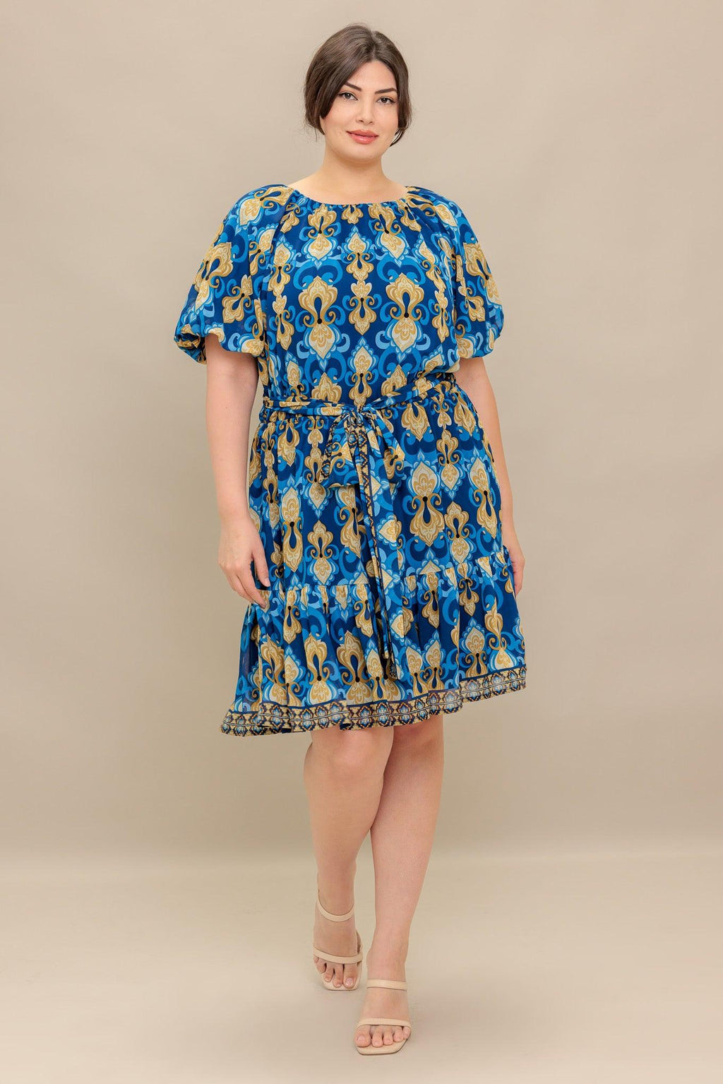 Baroque Breeze Mini Dress