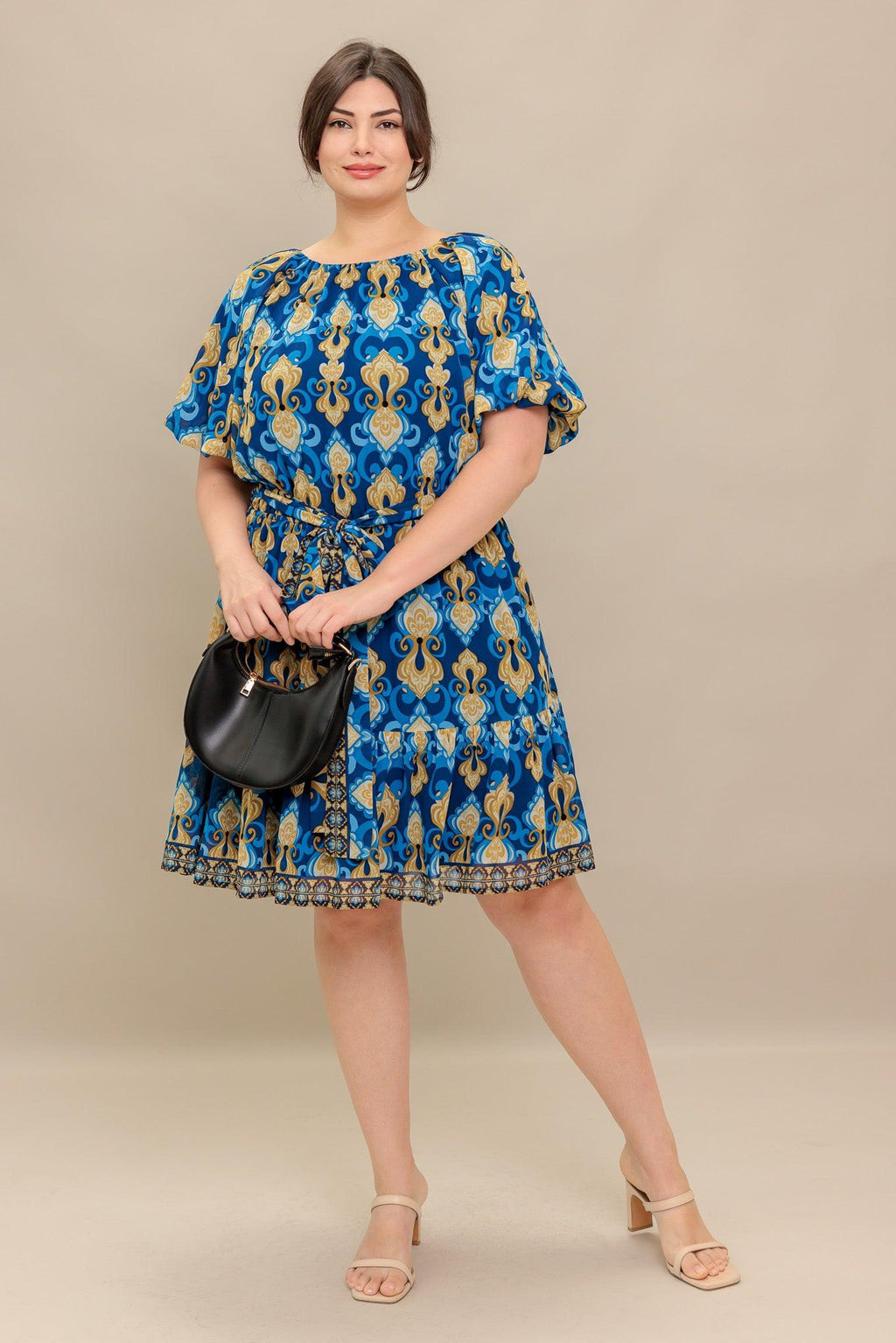 Baroque Breeze Mini Dress