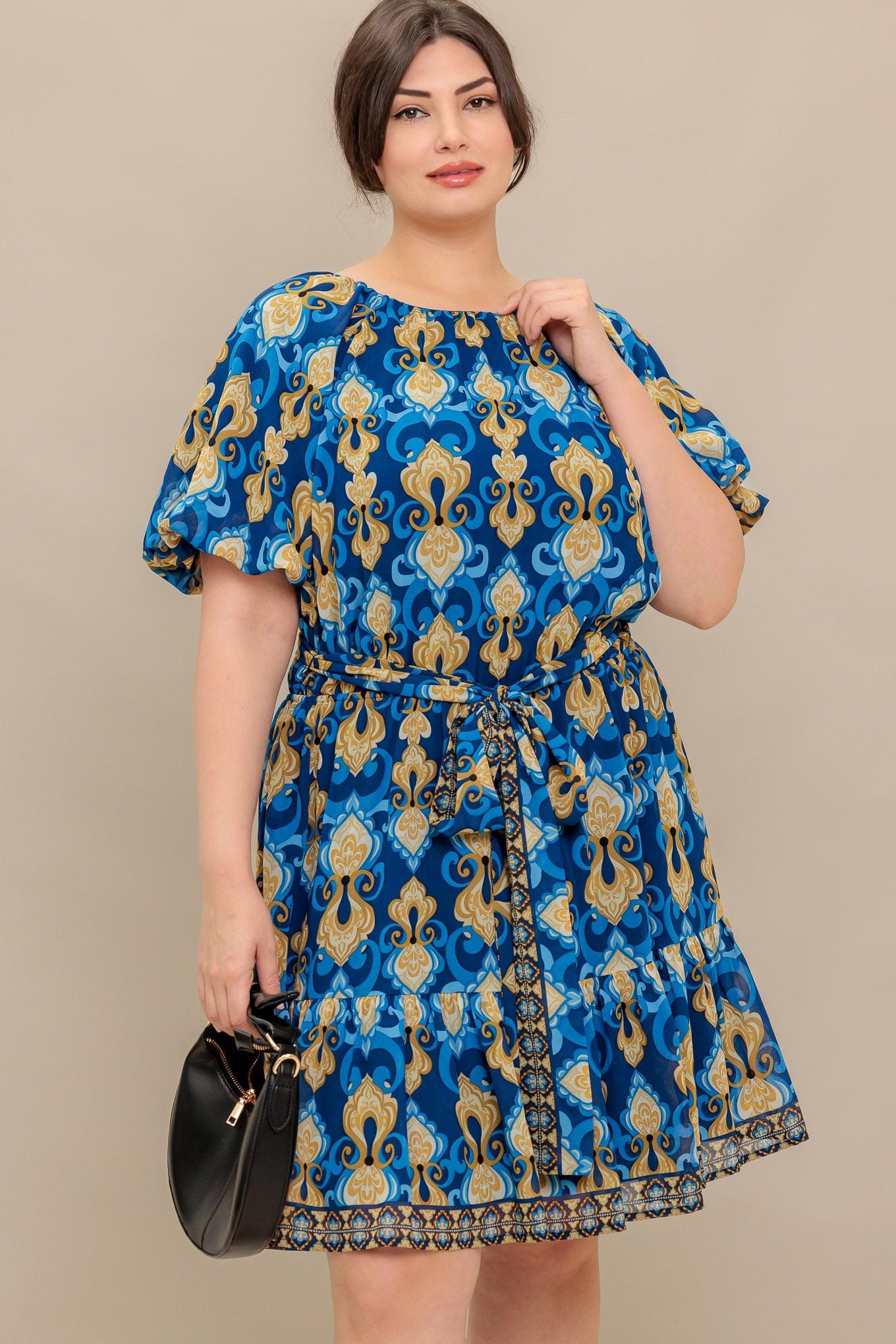 Baroque Breeze Mini Dress