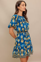 Baroque Breeze Mini Dress