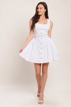 ALYSSA WOVEN MINI DRESS