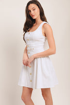 ALYSSA WOVEN MINI DRESS