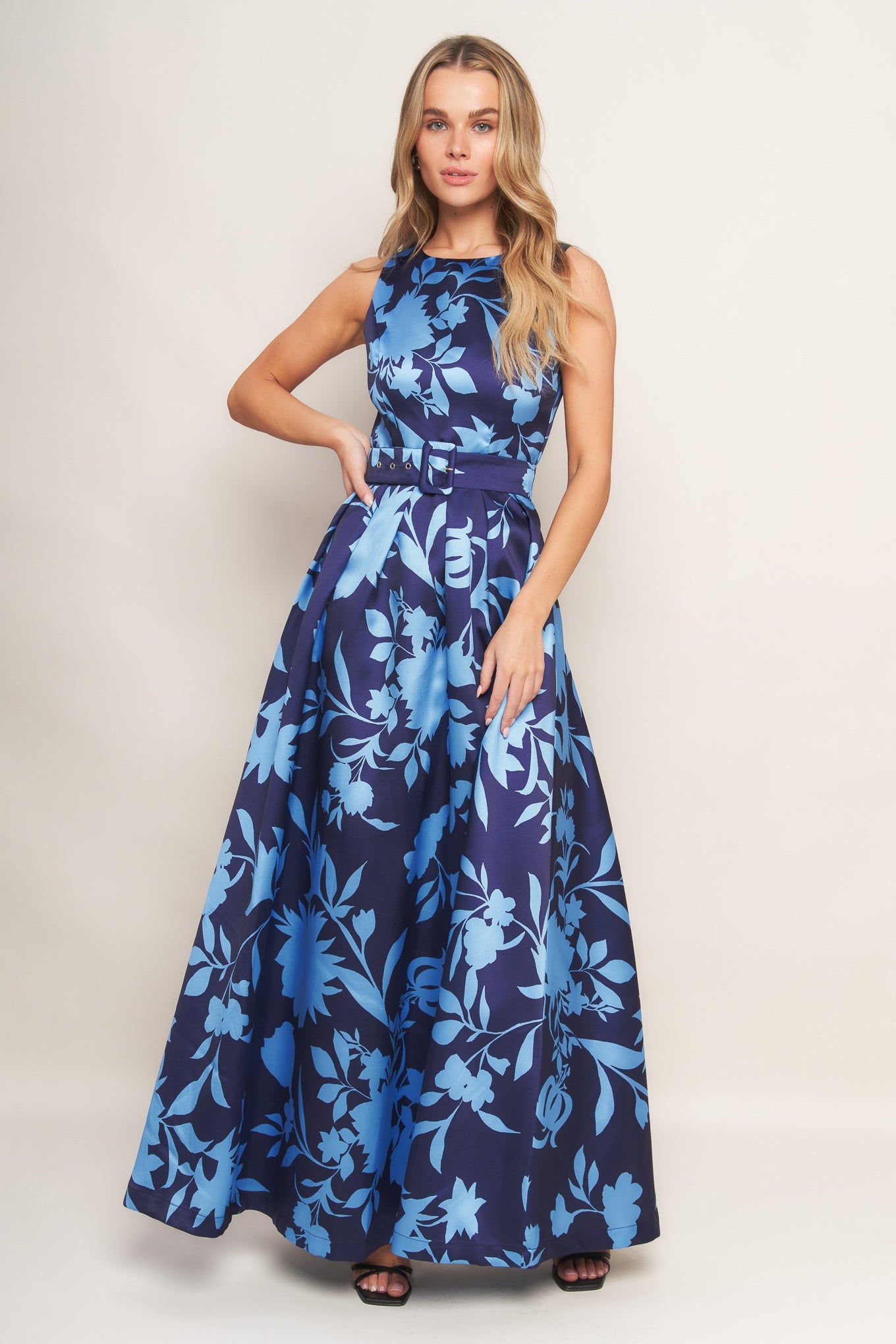 SAPPHIRE FANTASY WOVEN MAXI DRESS