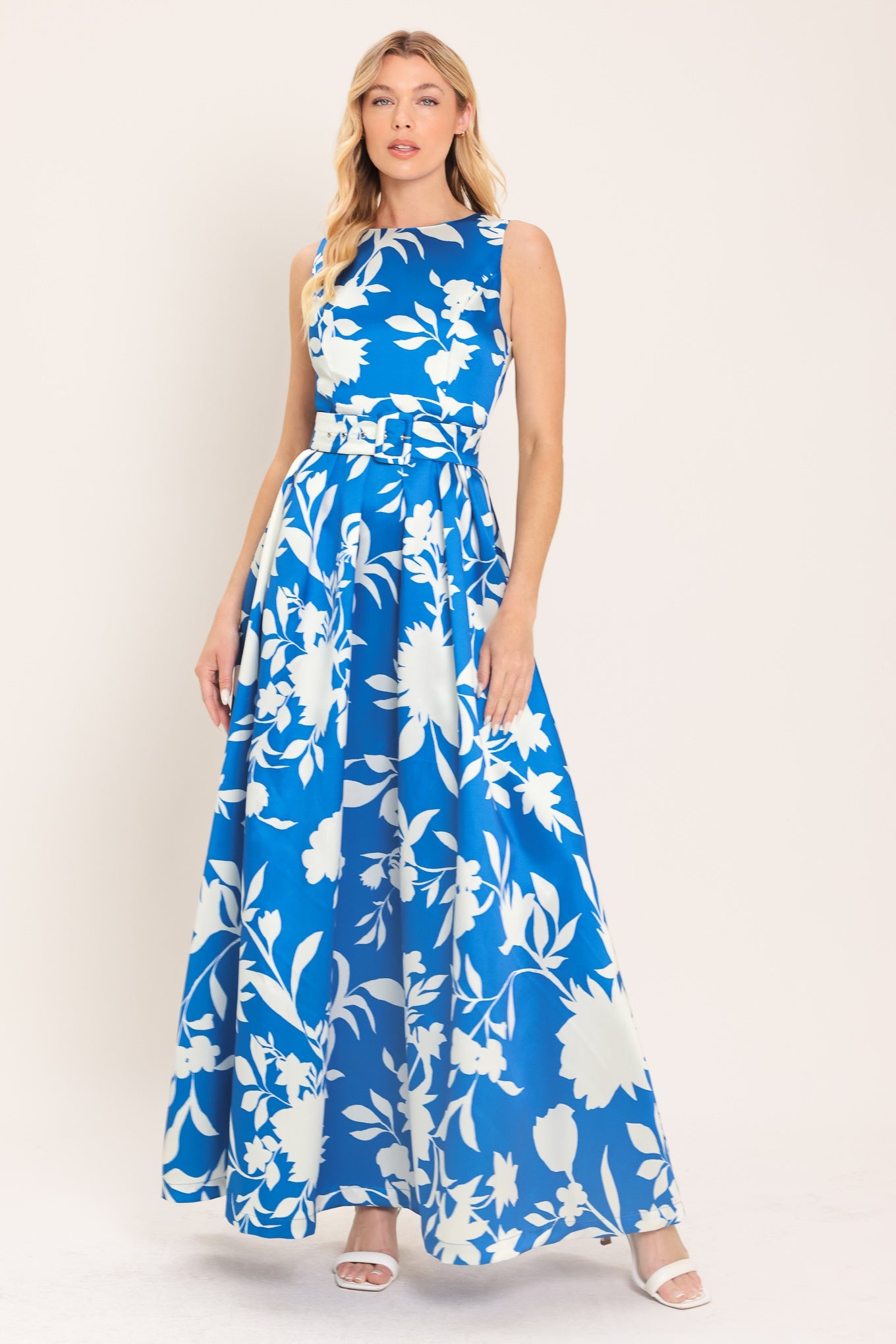 SAPPHIRE FANTASY LIME WOVEN MAXI DRESS