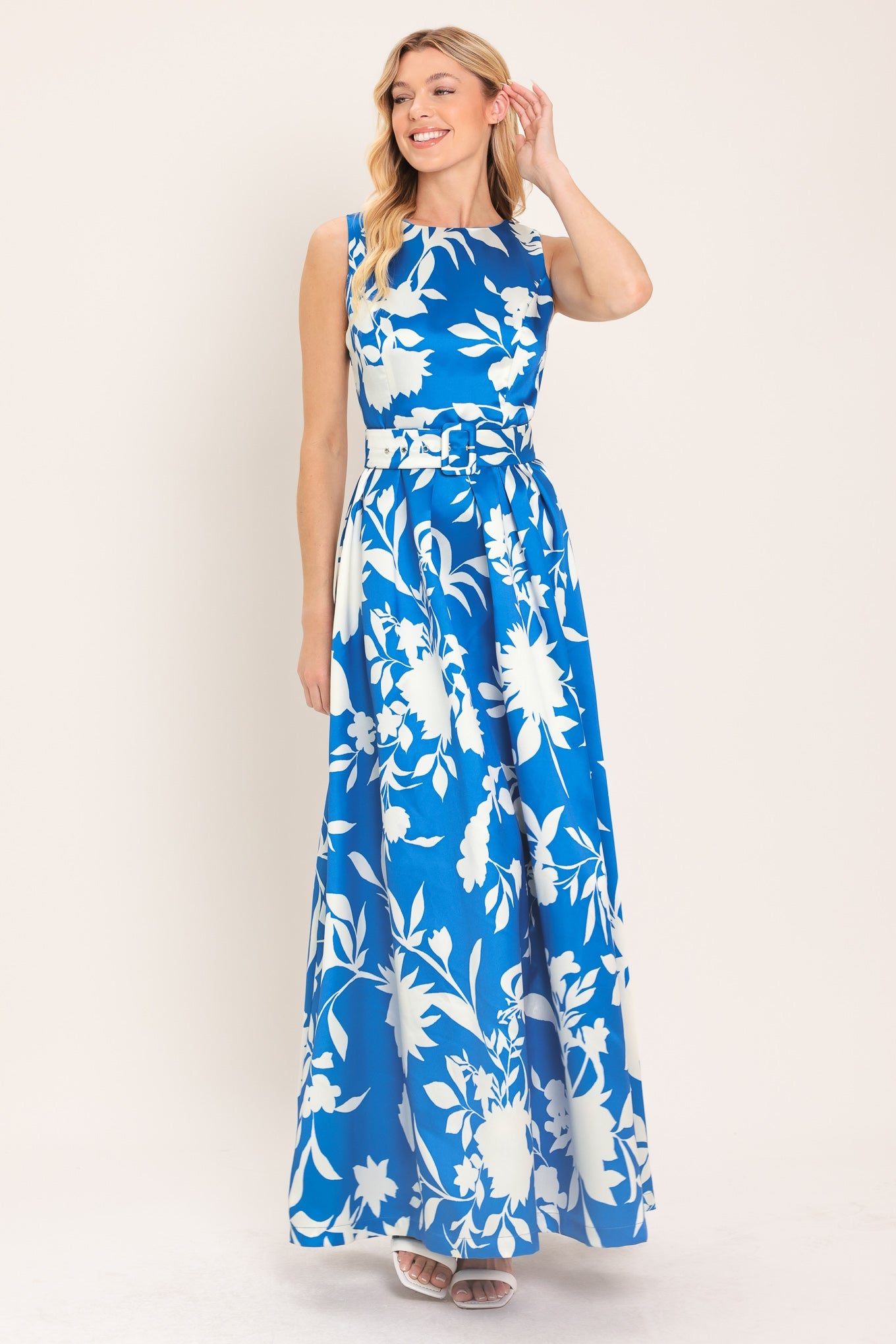 SAPPHIRE FANTASY LIME WOVEN MAXI DRESS