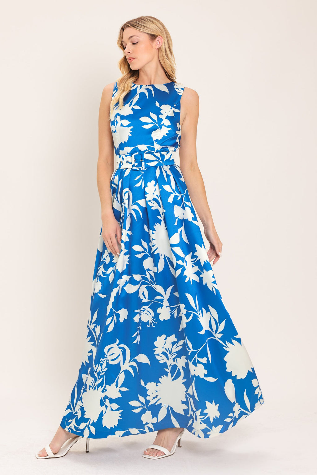 SAPPHIRE FANTASY LIME WOVEN MAXI DRESS