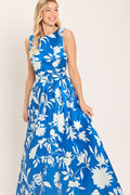 SAPPHIRE FANTASY LIME WOVEN MAXI DRESS