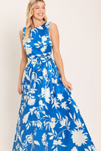 SAPPHIRE FANTASY LIME WOVEN MAXI DRESS