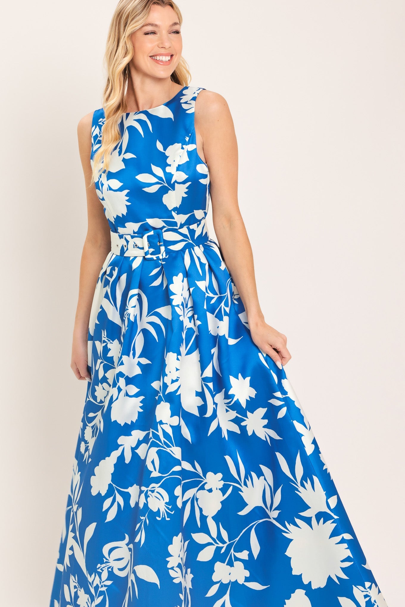 SAPPHIRE FANTASY LIME WOVEN MAXI DRESS