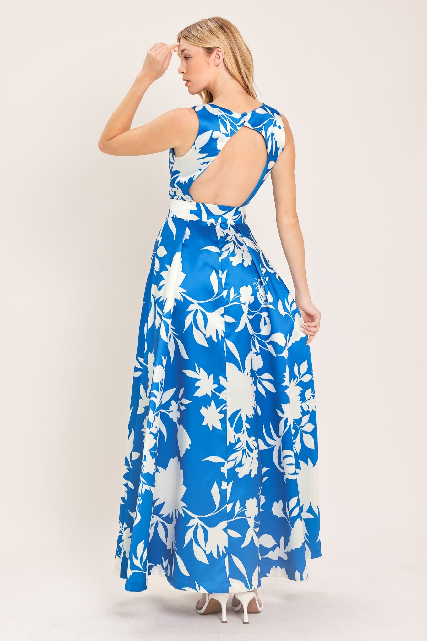 SAPPHIRE FANTASY LIME WOVEN MAXI DRESS