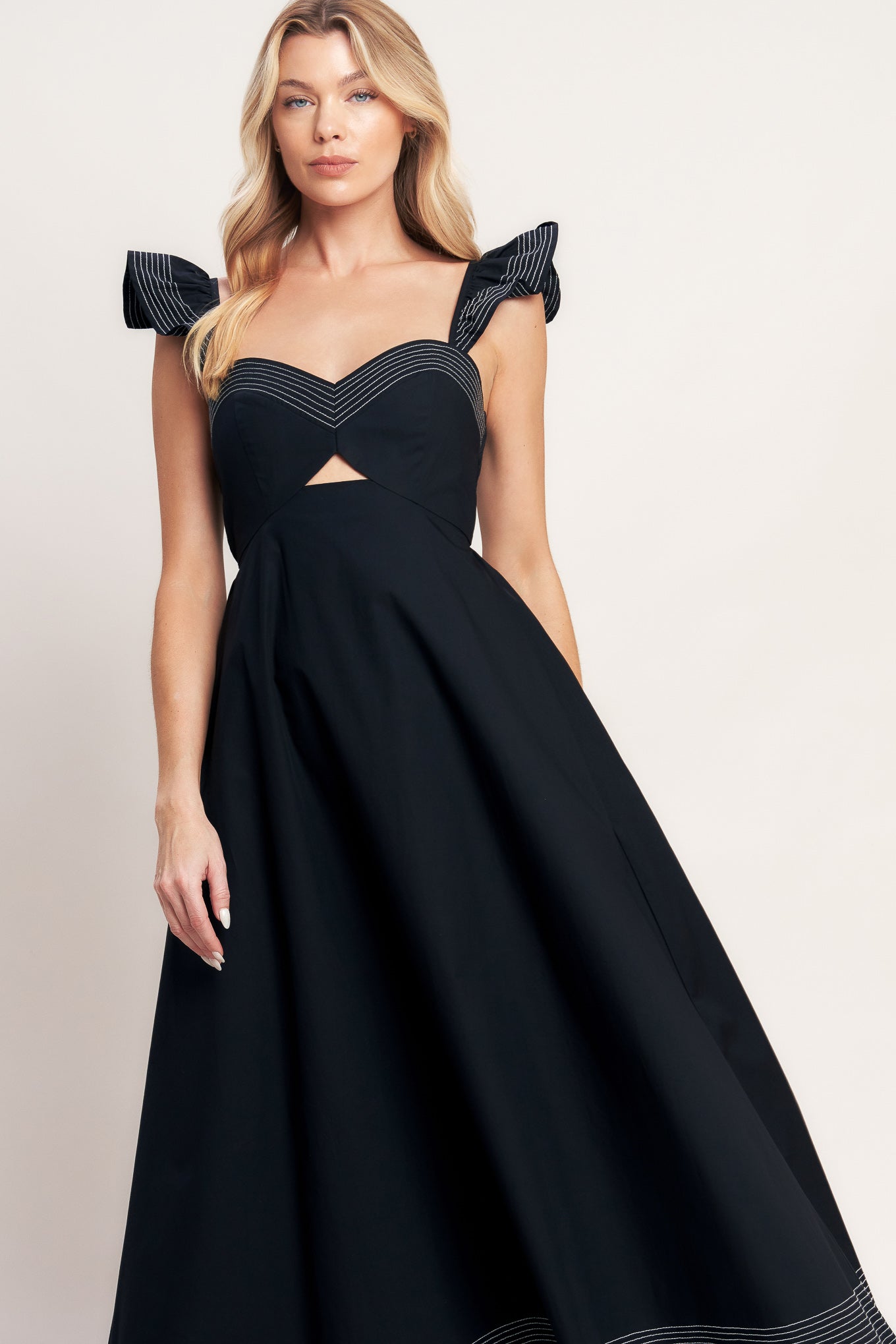 BEAUTIFULLY UNEXPECTED WOVEN MIDI DRESS