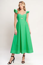 BEAUTIFULLY UNEXPECTED WOVEN MIDI DRESS