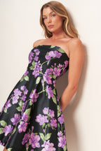 GARDEN PARTY CHIC WOVEN MINI DRESS