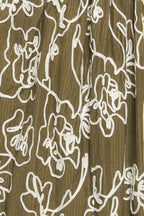 Botanical Outline Mini Dress