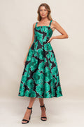 Royal Baroque Woven Midi Dress