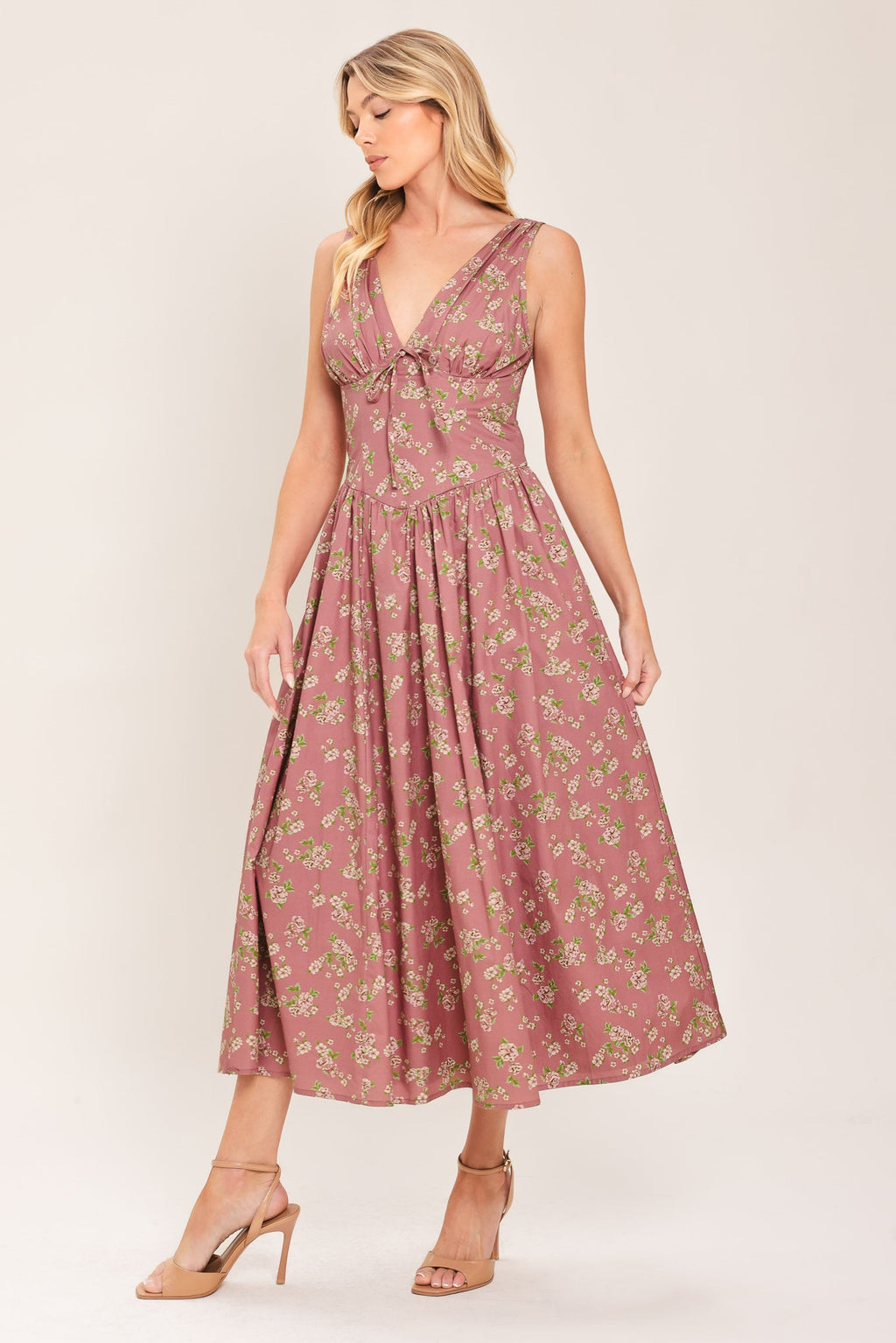 Garden Party Rose Midi Dress