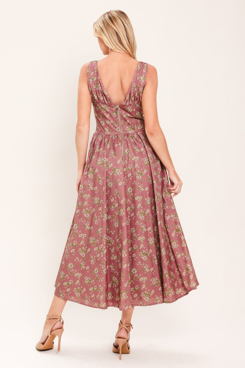 Garden Party Rose Midi Dress