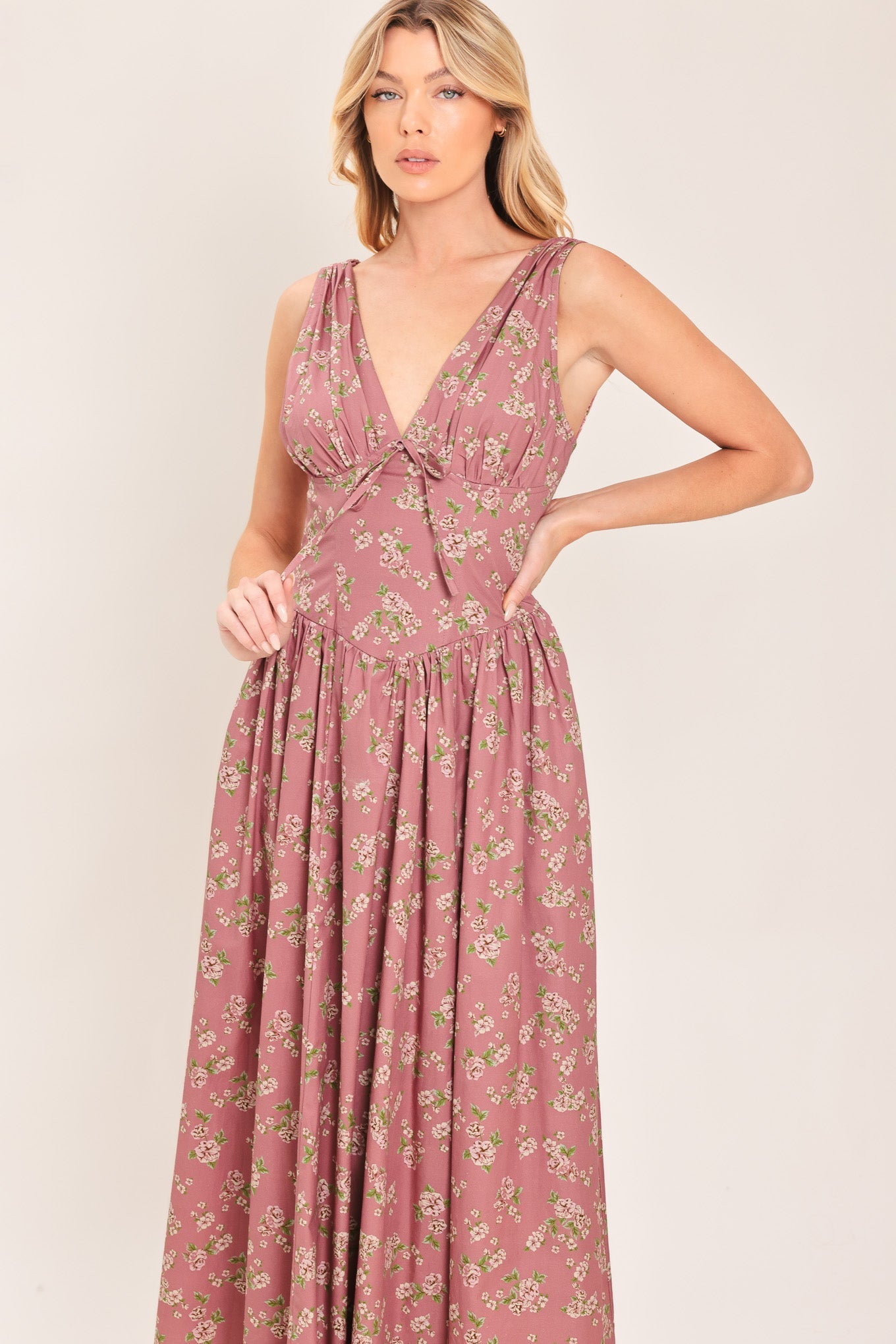 Garden Party Rose Midi Dress