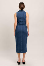 Everyday Edge Denim Midi Dress
