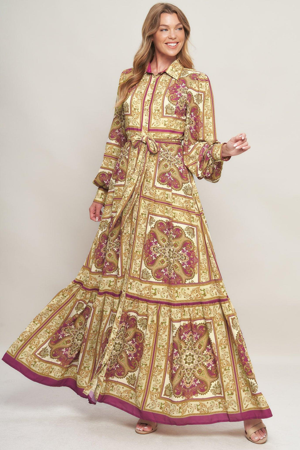 Royal Boho Energy Maxi Dress
