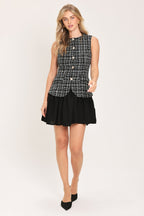 Modern Icon Tweed Mini Dress