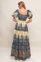 Midnight Serenade Empire Maxi Dress
