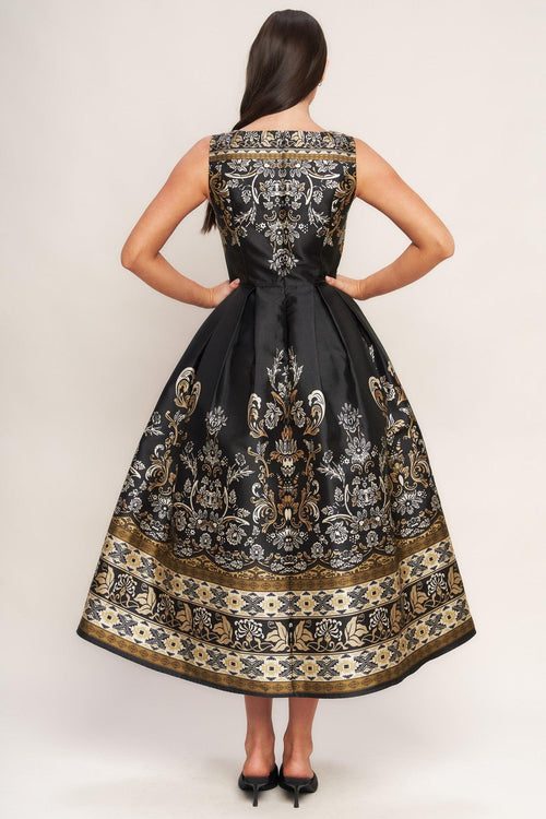 Baroque Spell Midi Dress