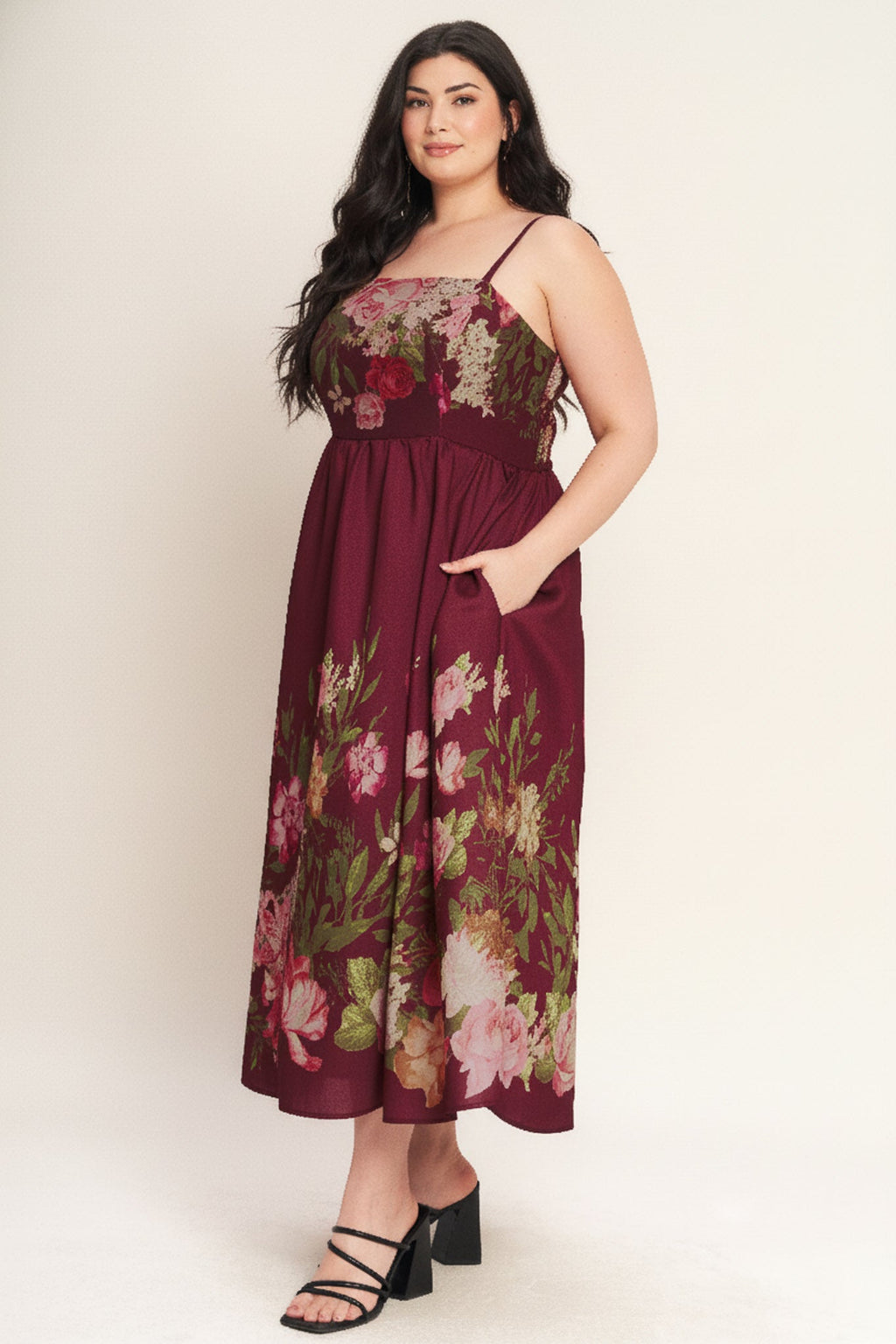 SECRET GARDEN ROMANCE WOVEN ANKLE DRESS