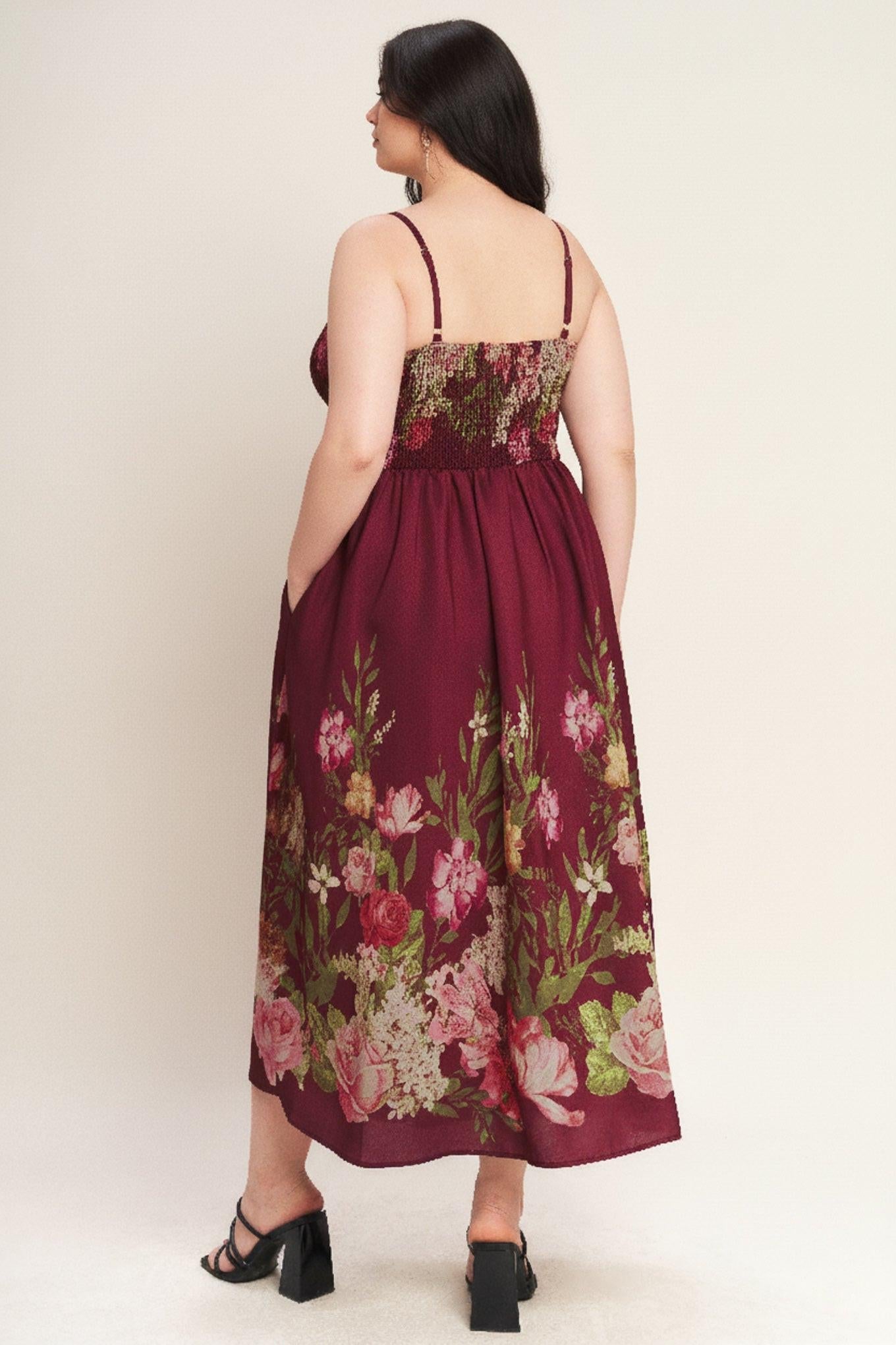 Secret Garden Romance Woven Ankle Dress
