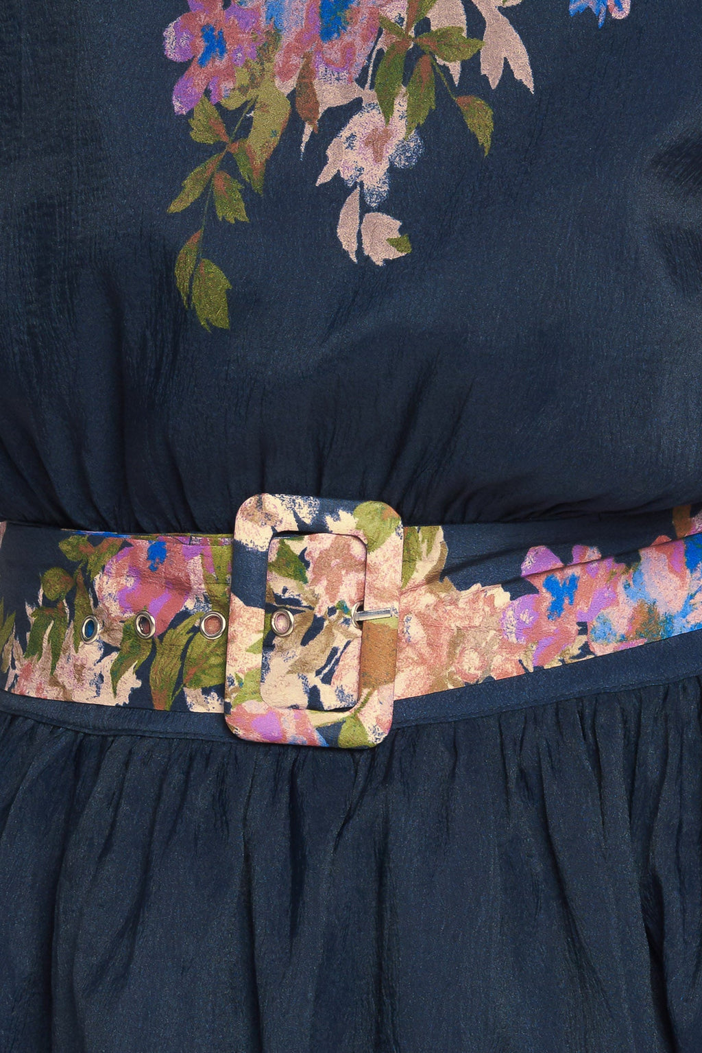 CHARMING TAPESTRY WOVEN MIDI DRESS