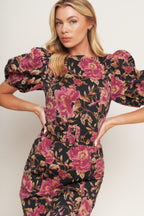 Gothic Rose Midi Dress
