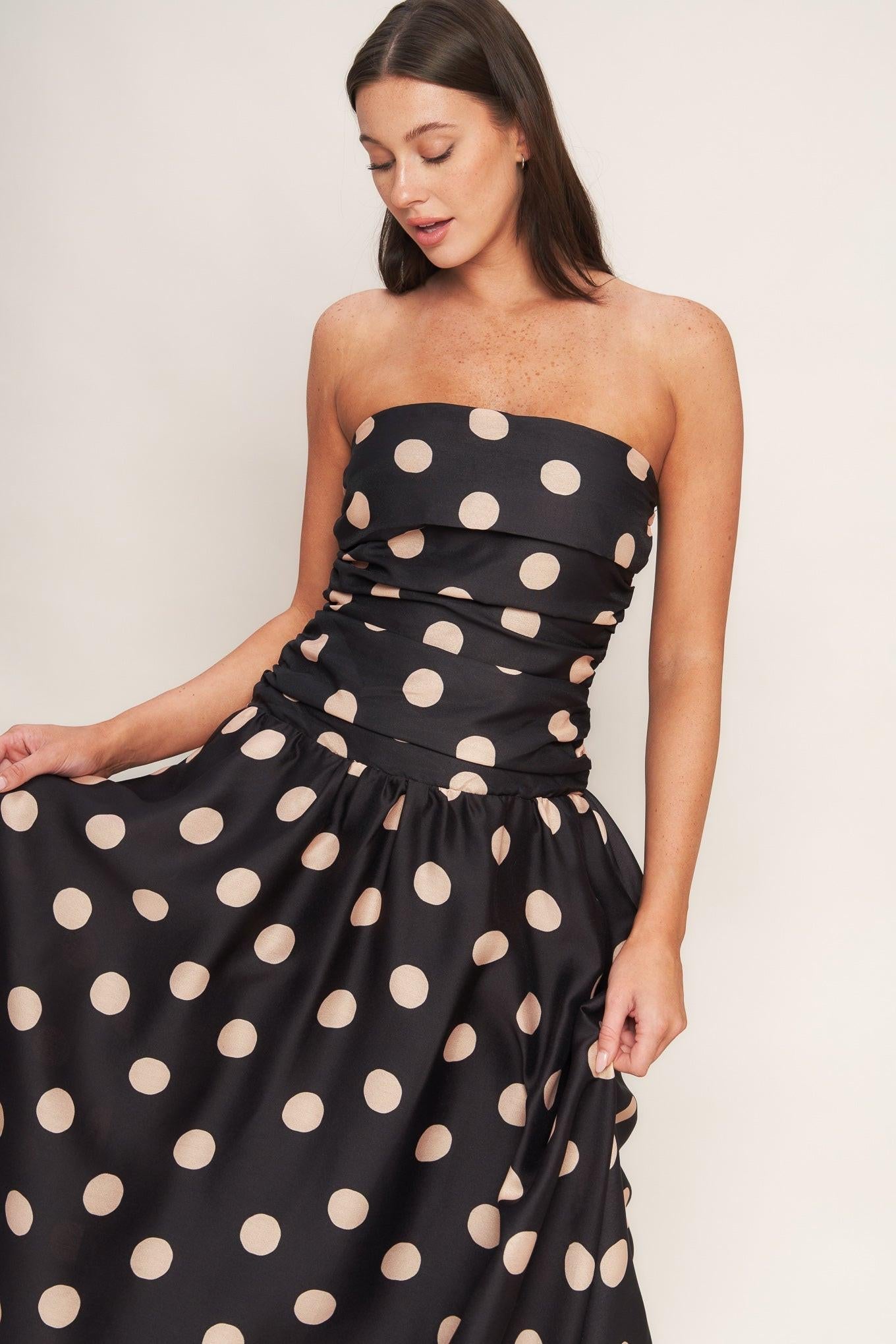 SPOTLIGHT HOUR WOVEN MIDI DRESS