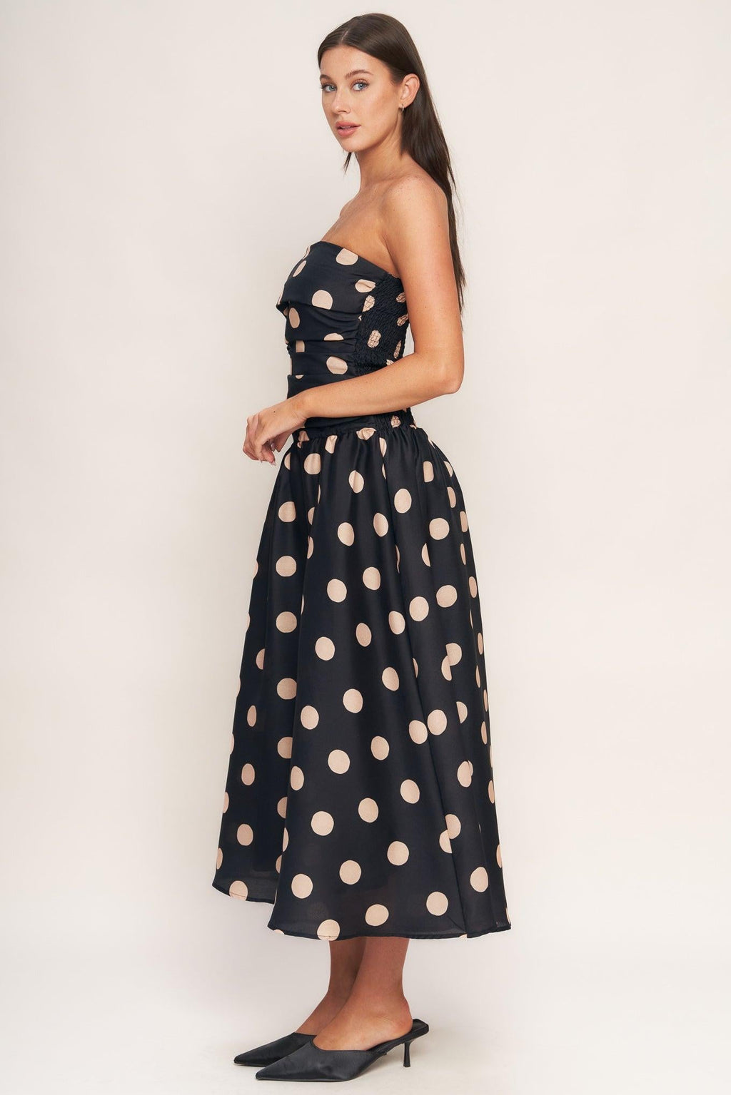 SPOTLIGHT HOUR WOVEN MIDI DRESS