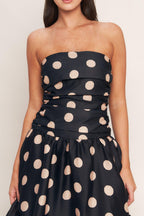 SPOTLIGHT HOUR WOVEN MIDI DRESS