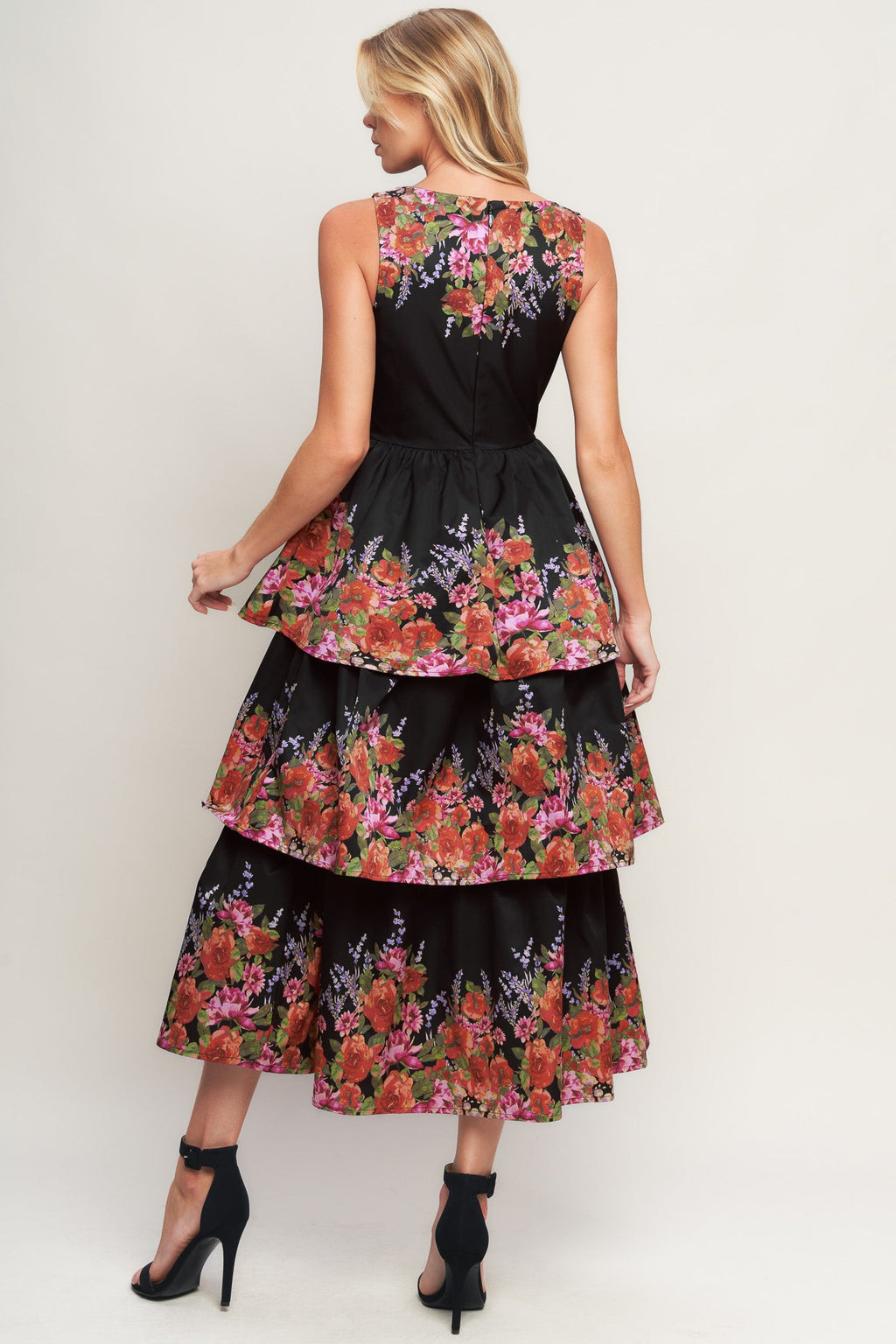 The Botanical Ball Gown Woven Midi Dress