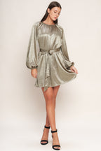 MOONRISE HAZE WOVEN MINI DRESS