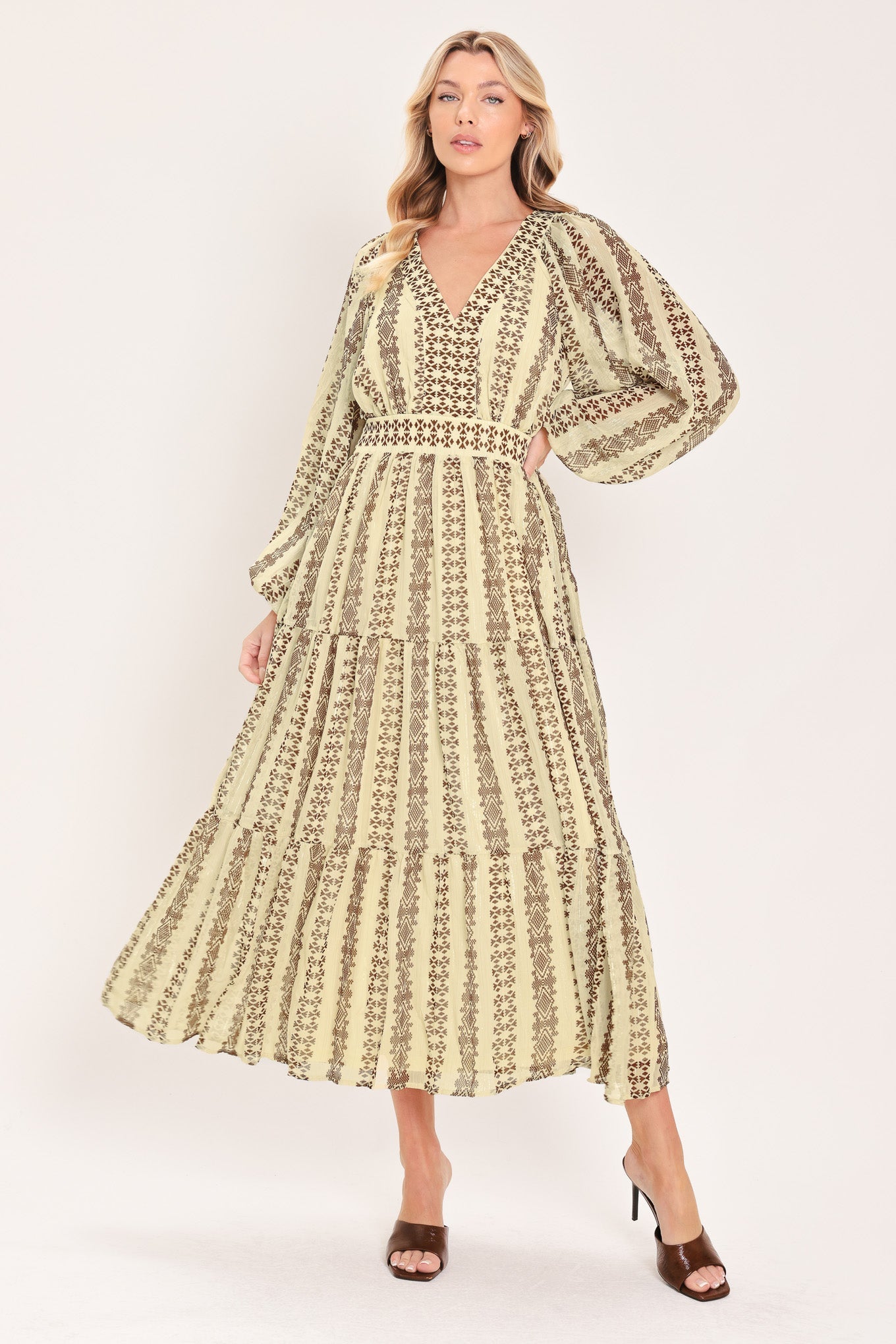Tribal Whisper Midi Dress