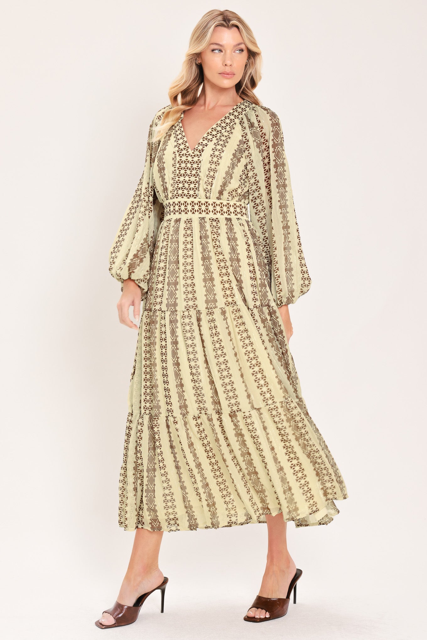 Tribal Whisper Midi Dress